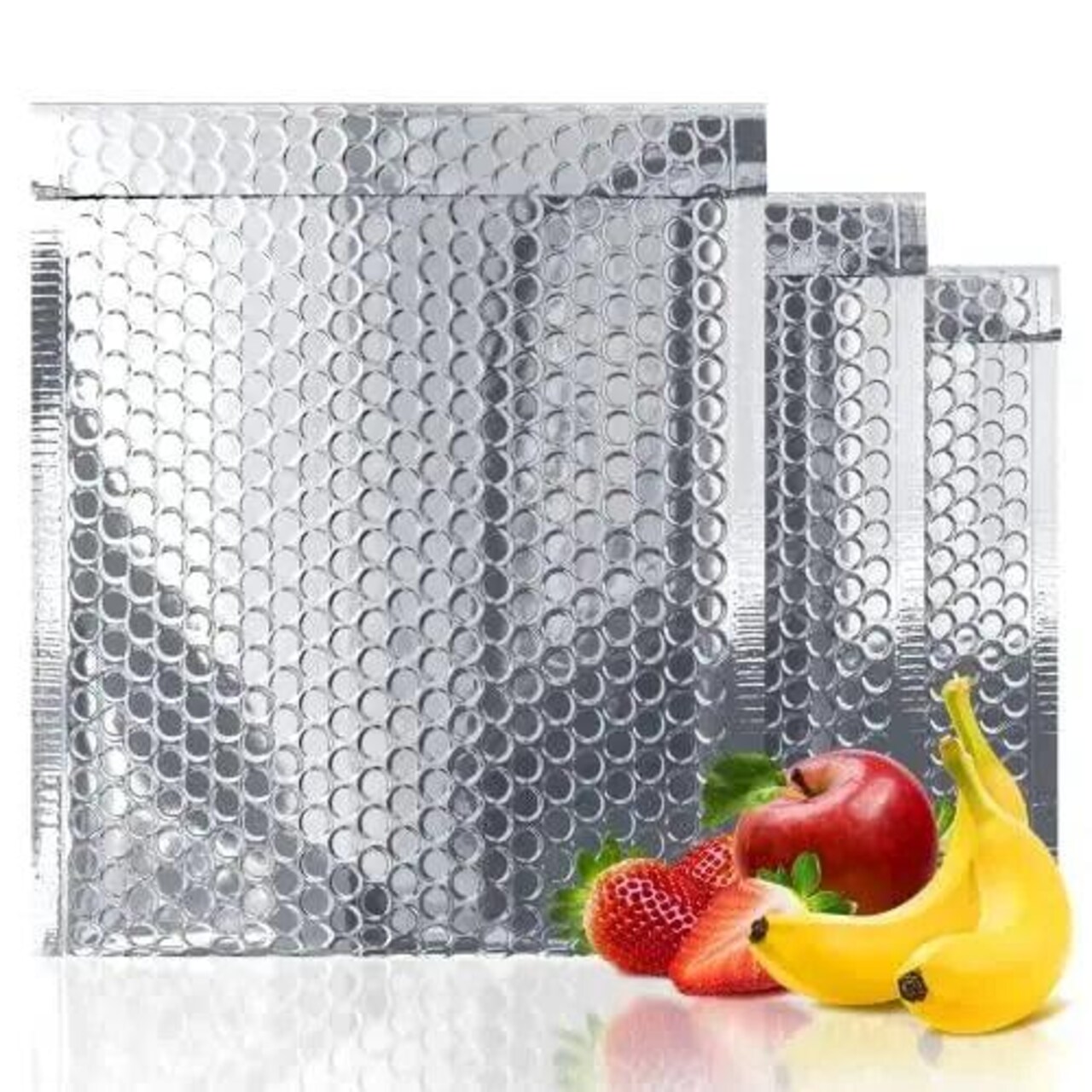 Thermal Bubble Mailer 8 x 11 Pack of 10 Foil Mailing Envelopes Self Seal Cool Bubble Mailers Waterproof Cold Shipping Package Insulated Shipping Bags for Food Perishables Cosmetics